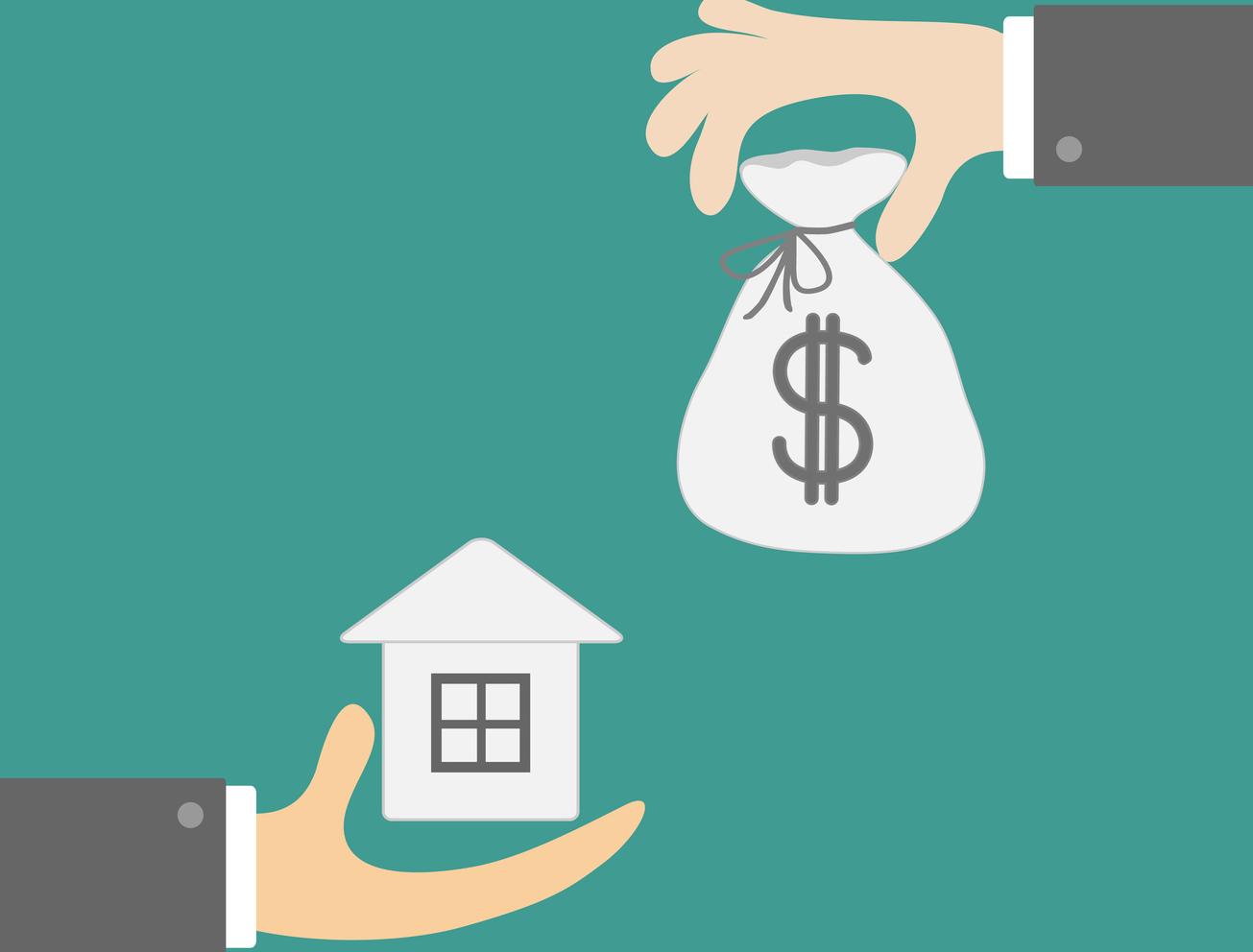 purchasing house illustration
